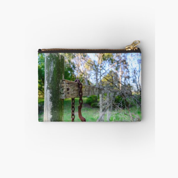 Item preview, Rusty Chain on a rustic wood fence on a farm in Rockbank, Victoria, Australia designed and sold by Dreamscape Eclectic .