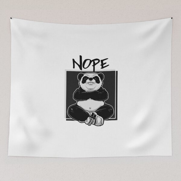 Item preview, Nope Grumpy Kid Panda Design designed and sold by boopsblunt.