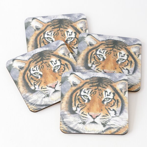 Item preview, Tiger Painting Watercolor Painting designed and sold by Karlena Lewin Studio.