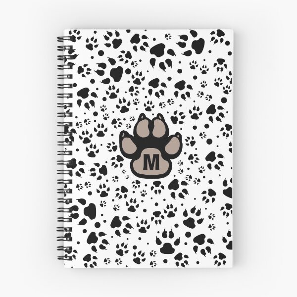 Item preview, Dogs paw tracks alphabet - letter M. designed and sold by MadandMean.