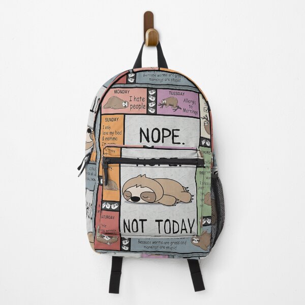 Item preview, All Weekdays Nope Not Today Sloths designed and sold by Fufufuru.