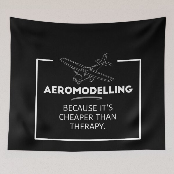 Item preview, Aeromodelling | Because It’s Cheaper Than Therapy | funny designed and sold by Flip & Flop.