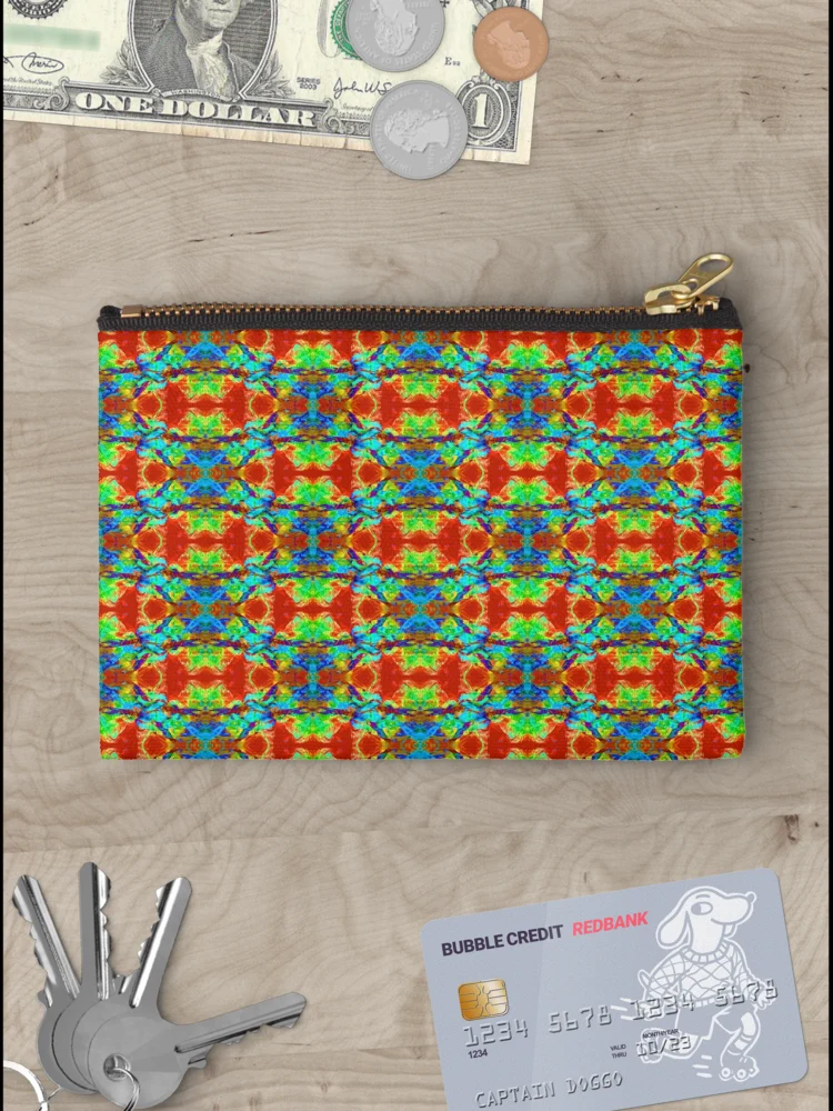 Thumbnail 3 of 4, Zipper Pouch, Smoke Design designed and sold by Rachael Atkins.