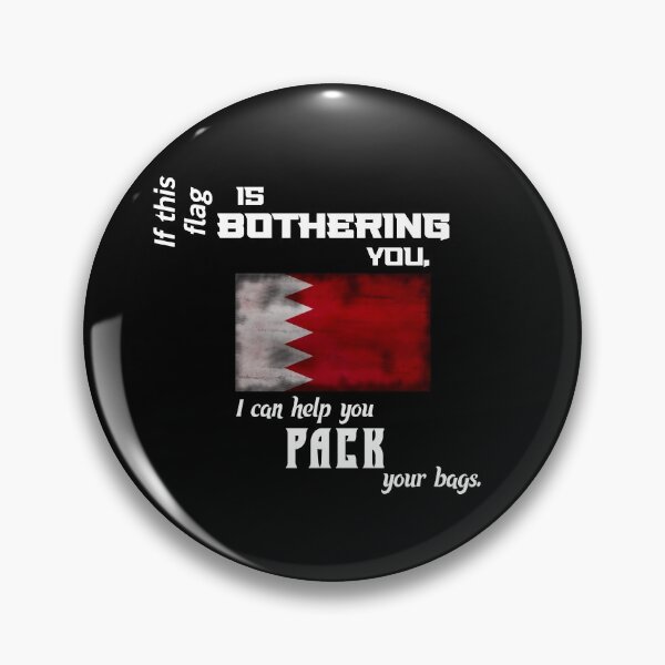 Item preview, Bahraini flag - pack your bags designed and sold by 2Girls1Shirt.