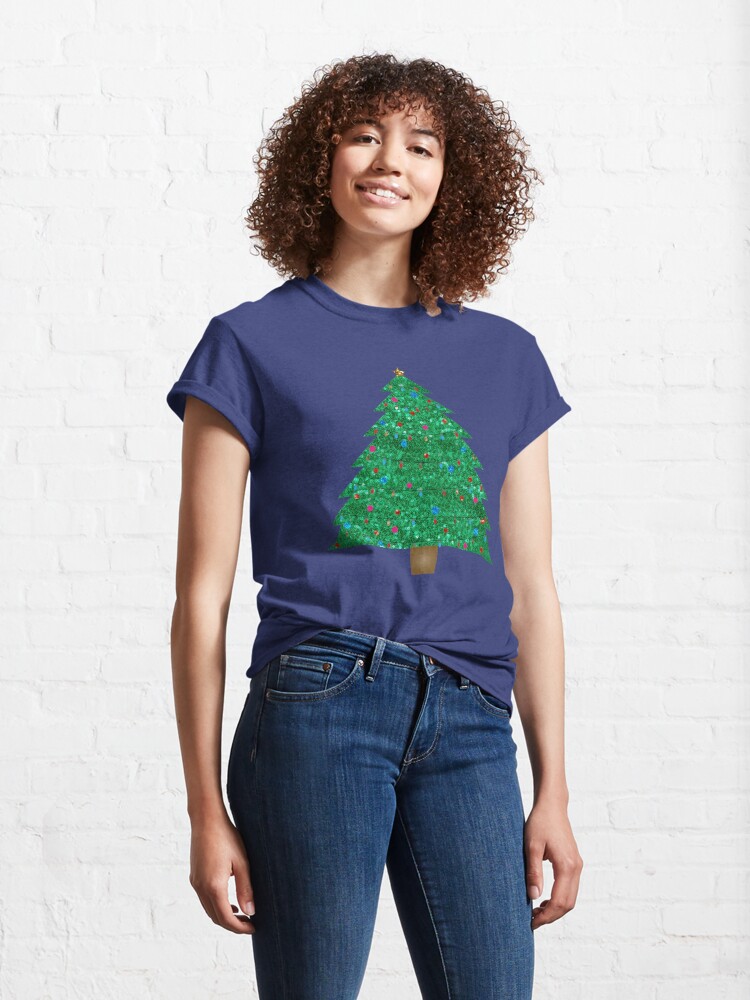 Discover sequin print christmas tree Classic T-Shirt