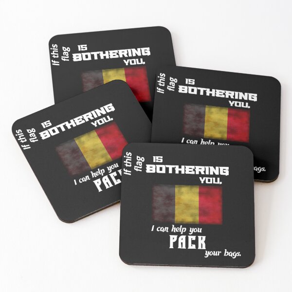 Item preview, Belgian flag - pack your bags designed and sold by 2Girls1Shirt.