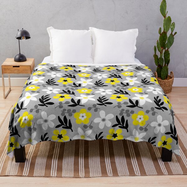 Item preview, Flores con hojas negras y grises designed and sold by benznest.