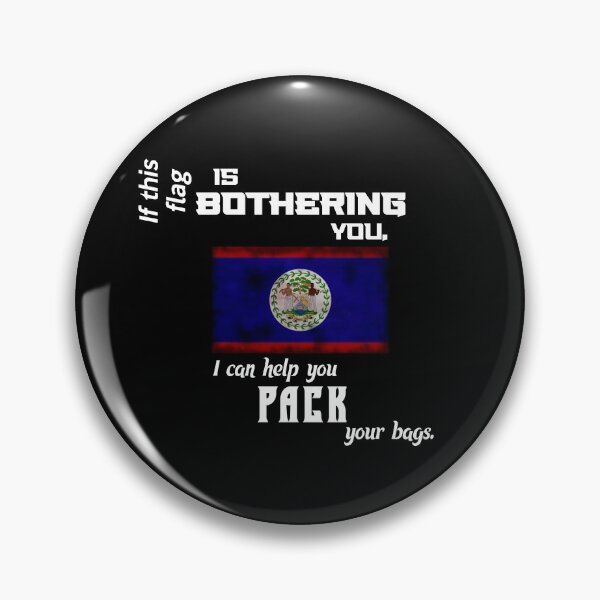 Item preview, Belizean flag - pack your bags designed and sold by 2Girls1Shirt.