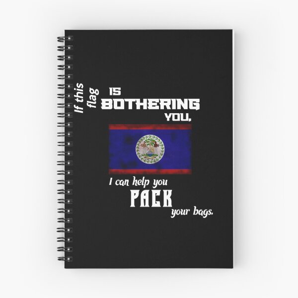 Item preview, Belizean flag - pack your bags designed and sold by 2Girls1Shirt.