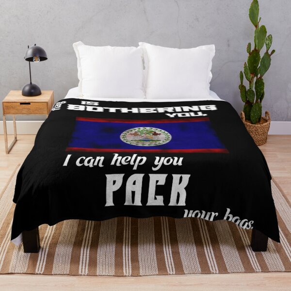 Item preview, Belizean flag - pack your bags designed and sold by 2Girls1Shirt.
