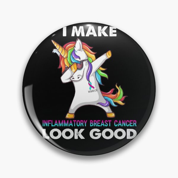 Item preview, I Make Inflammatory Breast Cancer Look Good Cute Unicorn Dabbing designed and sold by heppenp.
