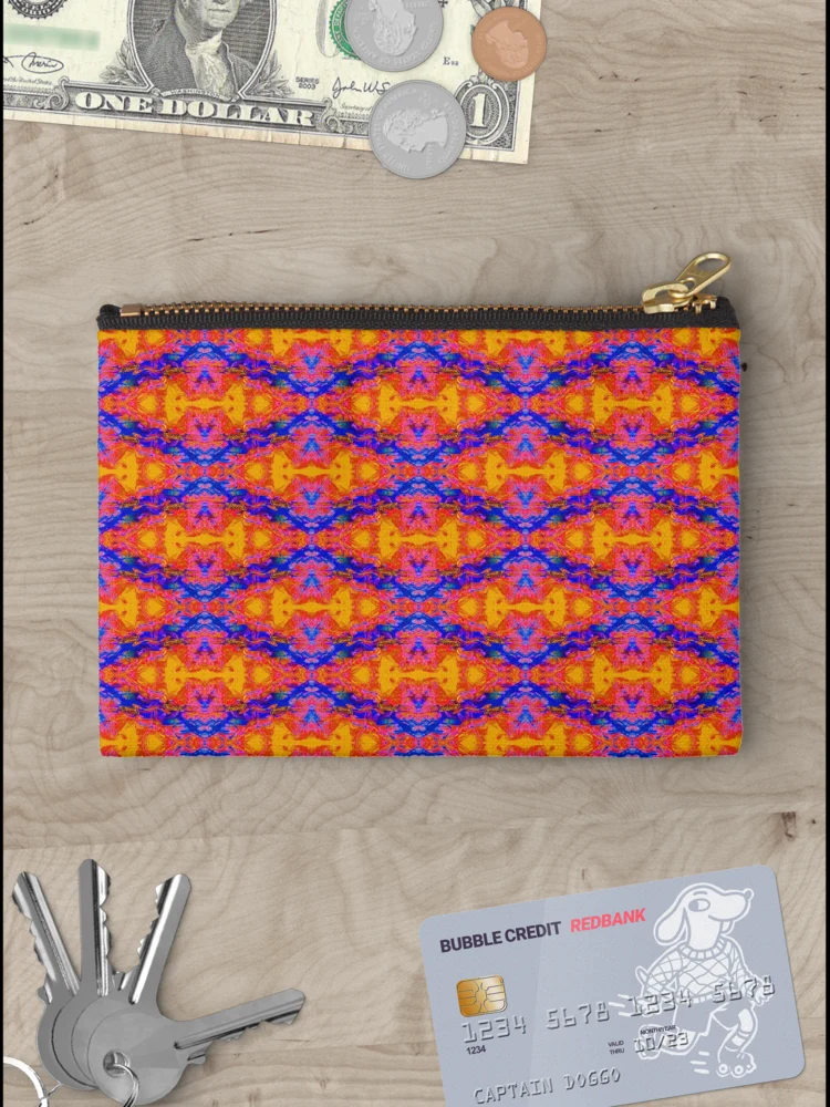Thumbnail 3 of 4, Zipper Pouch, Smoke Design designed and sold by Rachael Atkins.