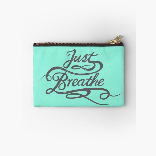 Item preview, Hand drawn Calligraphy Text Just Breathe designed and sold by CJAura by Claire Jane Johnson.