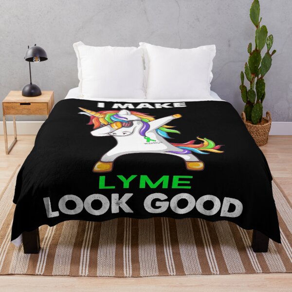 Item preview, I Make LYME Look Good Cute Unicorn Dabbing designed and sold by heppenp.