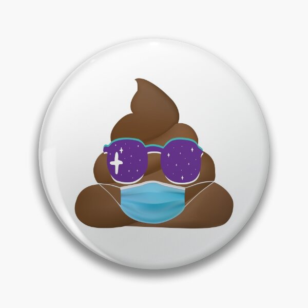 Shady Poop Mask Pin