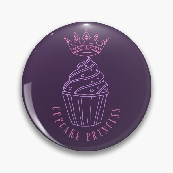 Item preview, Cupcake Princess CrownPink and Purple Line Drawing Design designed and sold by SteamParliament.