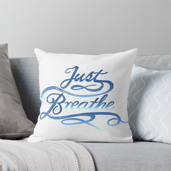 Item preview, Hand drawn Calligraphy Text 'Just Breathe' designed and sold by CJAura by Claire Jane Johnson.