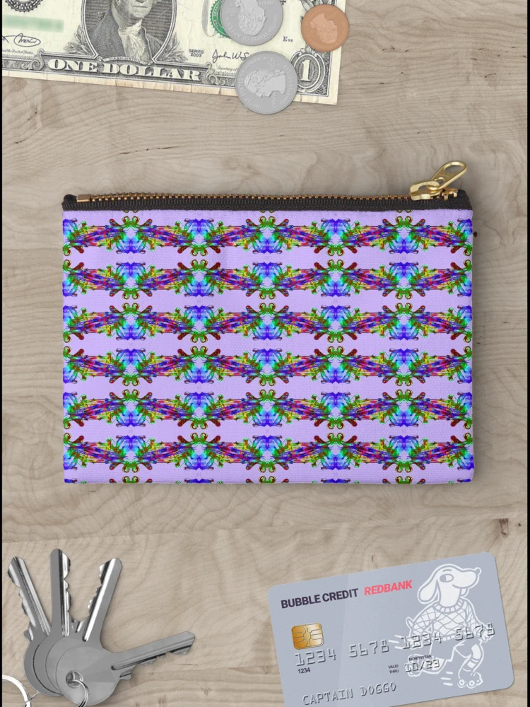 Thumbnail 3 of 4, Zipper Pouch, Smoke Design designed and sold by Rachael Atkins.