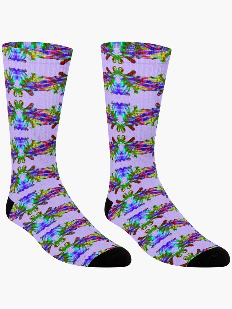 Thumbnail 3 of 5, Socks, Smoke Design designed and sold by Rachael Atkins.