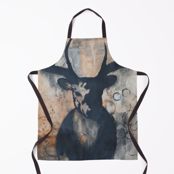 Item preview, Stag Head Modern Art Painting designed and sold by Karlena Lewin Studio.