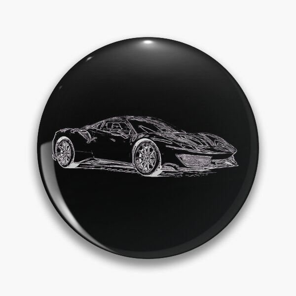 Item preview, 488 GTB Wireframe White designed and sold by Auto-Prints.