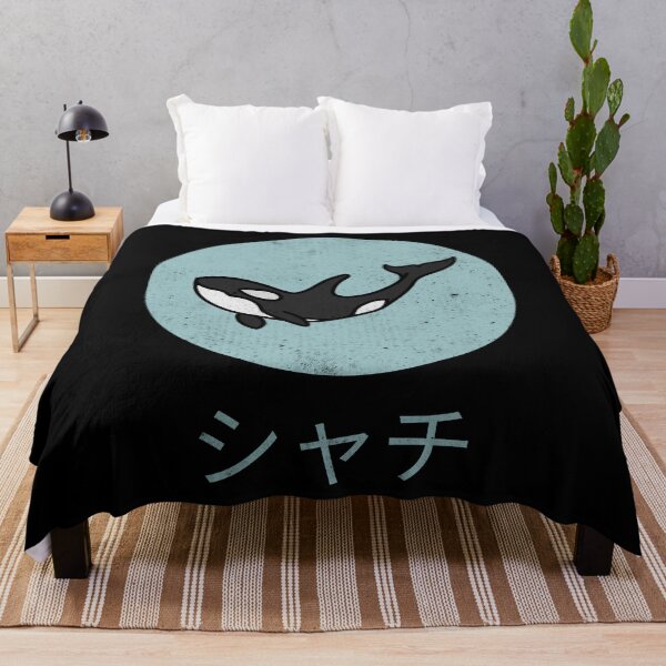Item preview, Orca Japanese Kanji シャチ,  Marine Biology designed and sold by OldCamp.