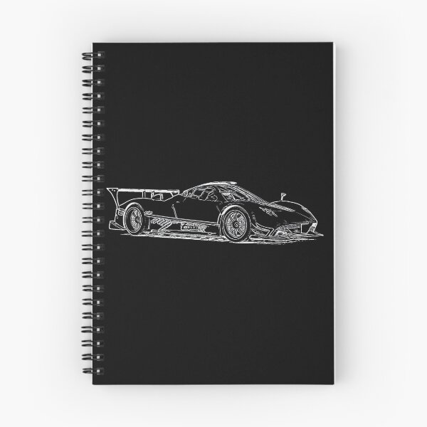 Item preview, Pagani Zonda R Supercar Racing Wireframe White designed and sold by Auto-Prints.