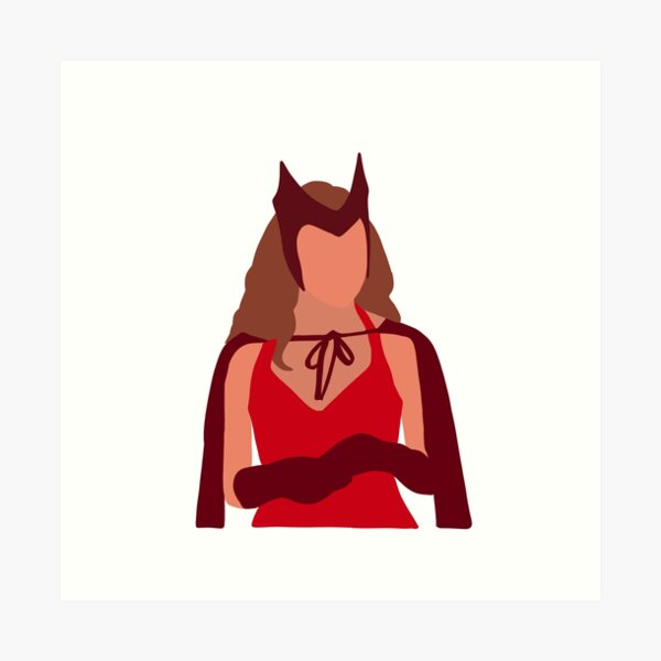 Scarlet Witch / Art Print by Herofied / Metal Canvas & -  Finland