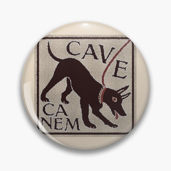 Item preview, Beware of Dog "Cave Canem" Greco-Roman Mosaic designed and sold by Happy Puppy Print On Demand.