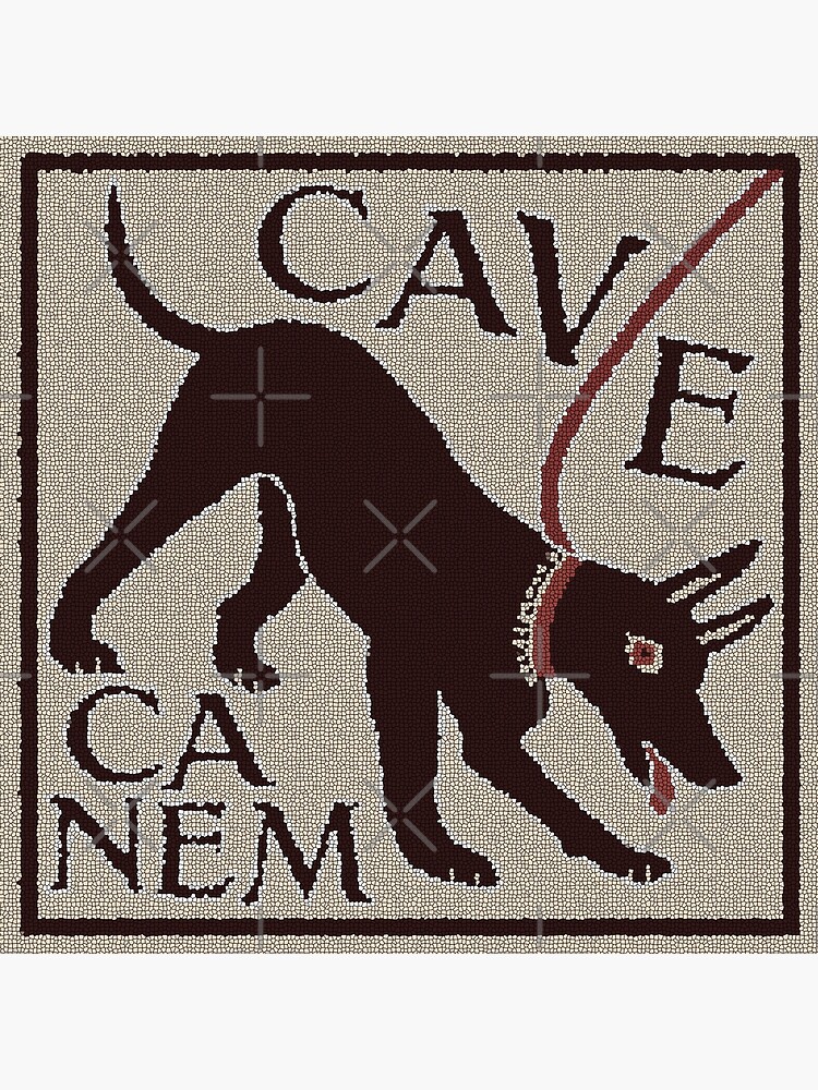 Roman CAVE CANEM Mosaic (Black Lab) Pet Mat for Sale by Goosekaid