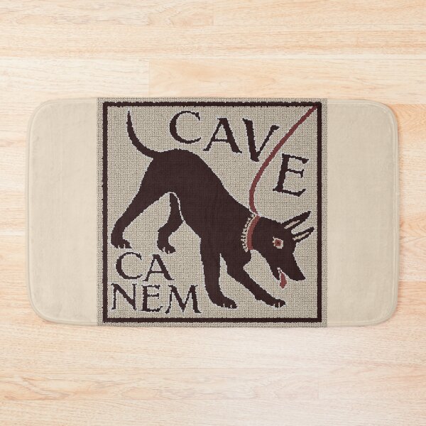 Item preview, Beware of Dog "Cave Canem" Greco-Roman Mosaic designed and sold by Happy Puppy Print On Demand.