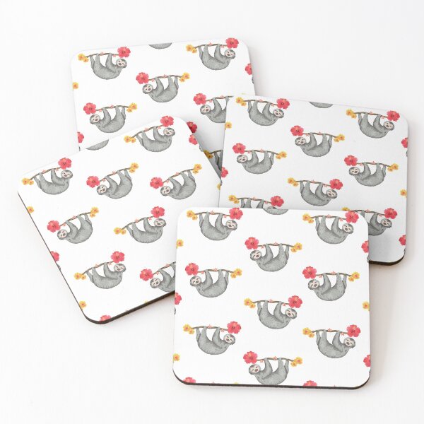 Item preview, Cute Sloth Hanging From Branch Pattern designed and sold by NoSpecialShop.