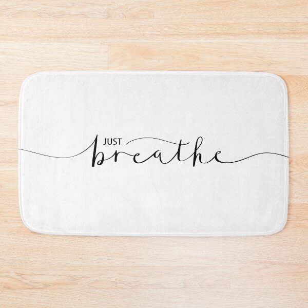 Item preview, Inspirational Quote Just Breathe designed and sold by OffTheWallPrint.