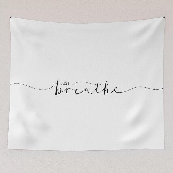 Item preview, Inspirational Quote Just Breathe designed and sold by OffTheWallPrint.