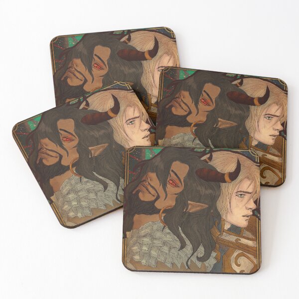 Item preview, Fanart: Wrathion & Anduin in Art Nouveau style designed and sold by AlexaelArtworks.