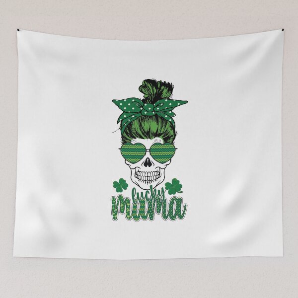 Item preview, Lucky Mama - Mom Skull St. Patrick's Day designed and sold by K-icon.
