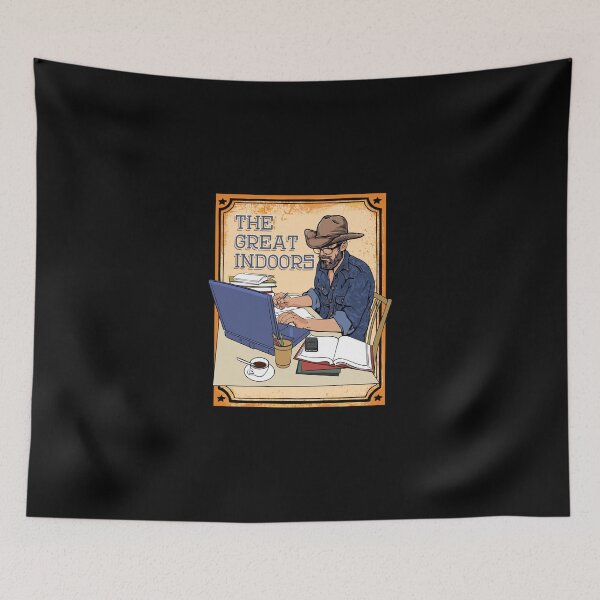 Item preview, The Great Indoors – Funny Cartoon Introvert designed and sold by PrintPress.