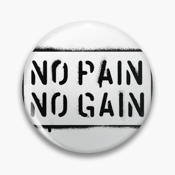 Item preview, Inspirational Quote No Pain No Gain designed and sold by OffTheWallPrint.