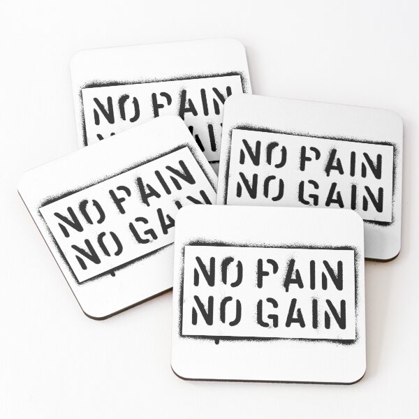 Item preview, Inspirational Quote No Pain No Gain designed and sold by OffTheWallPrint.