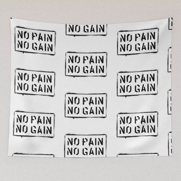 Item preview, Inspirational Quote No Pain No Gain designed and sold by OffTheWallPrint.