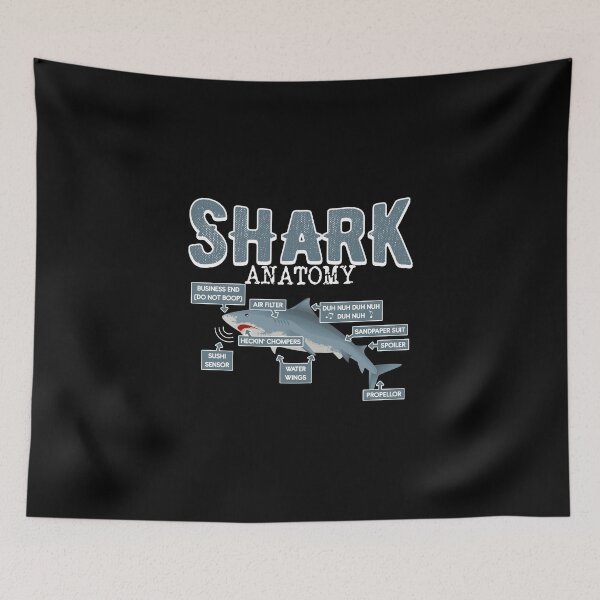 Item preview, Proper Shark Anatomy – Funny Meme Design designed and sold by PrintPress.