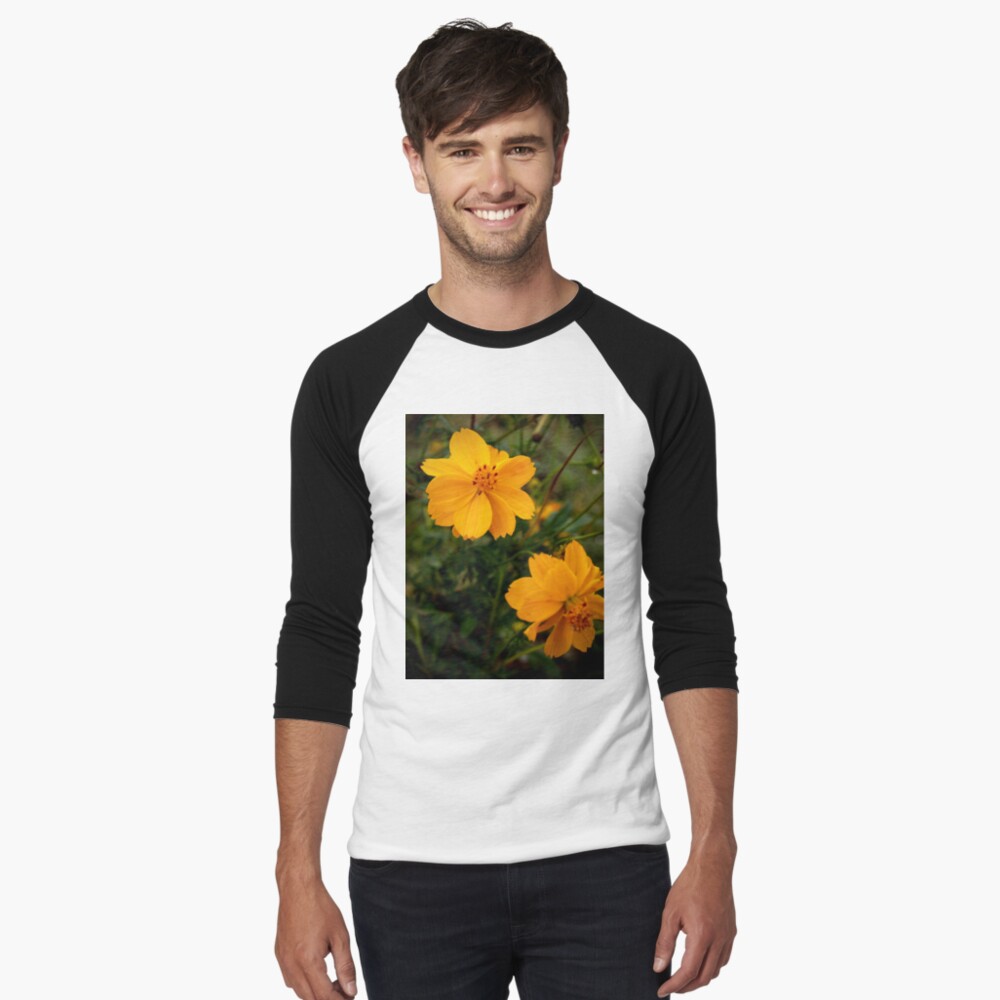 Golden Coreopsis Baseball ¾ Sleeve T-Shirt