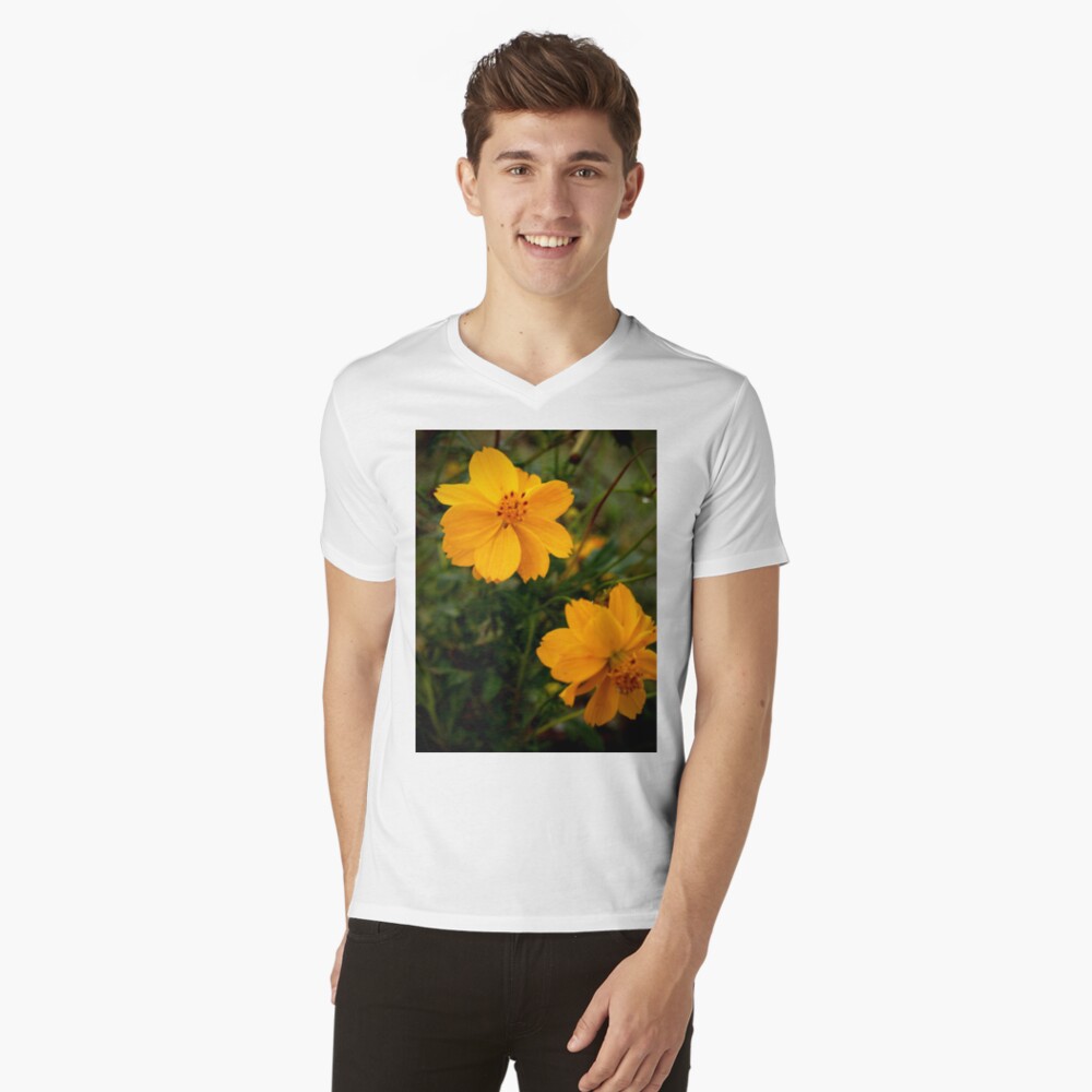 Golden Coreopsis V-Neck T-Shirt