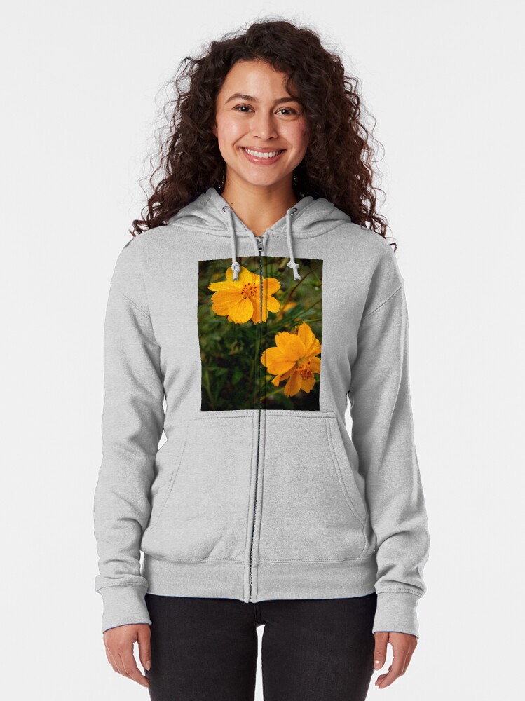 Alternate view of Golden Coreopsis Zipped Hoodie