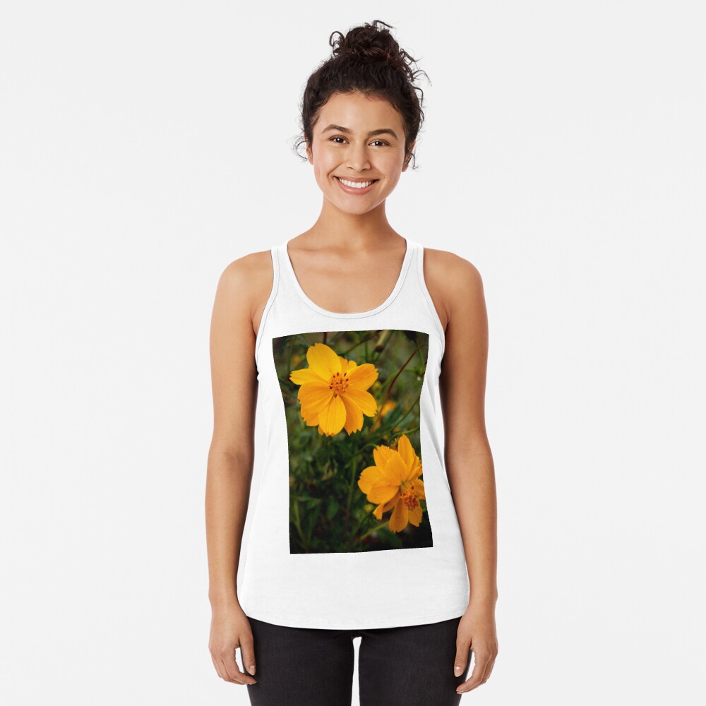 Golden Coreopsis Racerback Tank Top