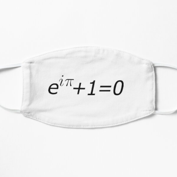 #Euler's #Identity, #Math, Mathematics, Science, formula, equation, #EulersIdentity Flat Mask