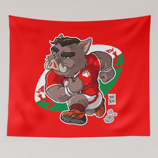 Item preview, RUGBY BOAR (WALES) - BEARZOO SERIES designed and sold by bobobear.