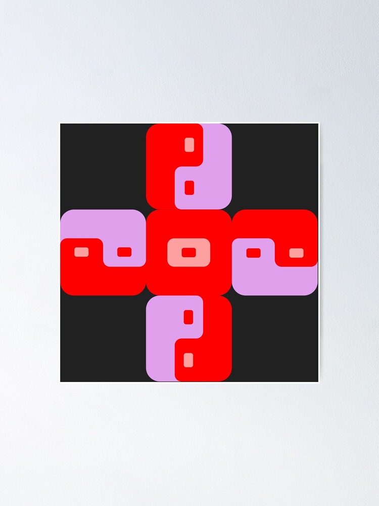 "yin yang cross" Poster for Sale by ActonBennettart | Redbubble