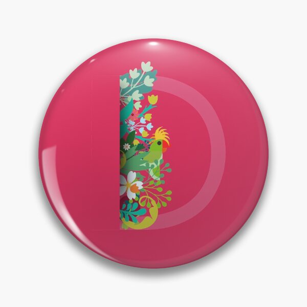 Item preview, Tropical alphabet D designed and sold by TheBWGalerie.