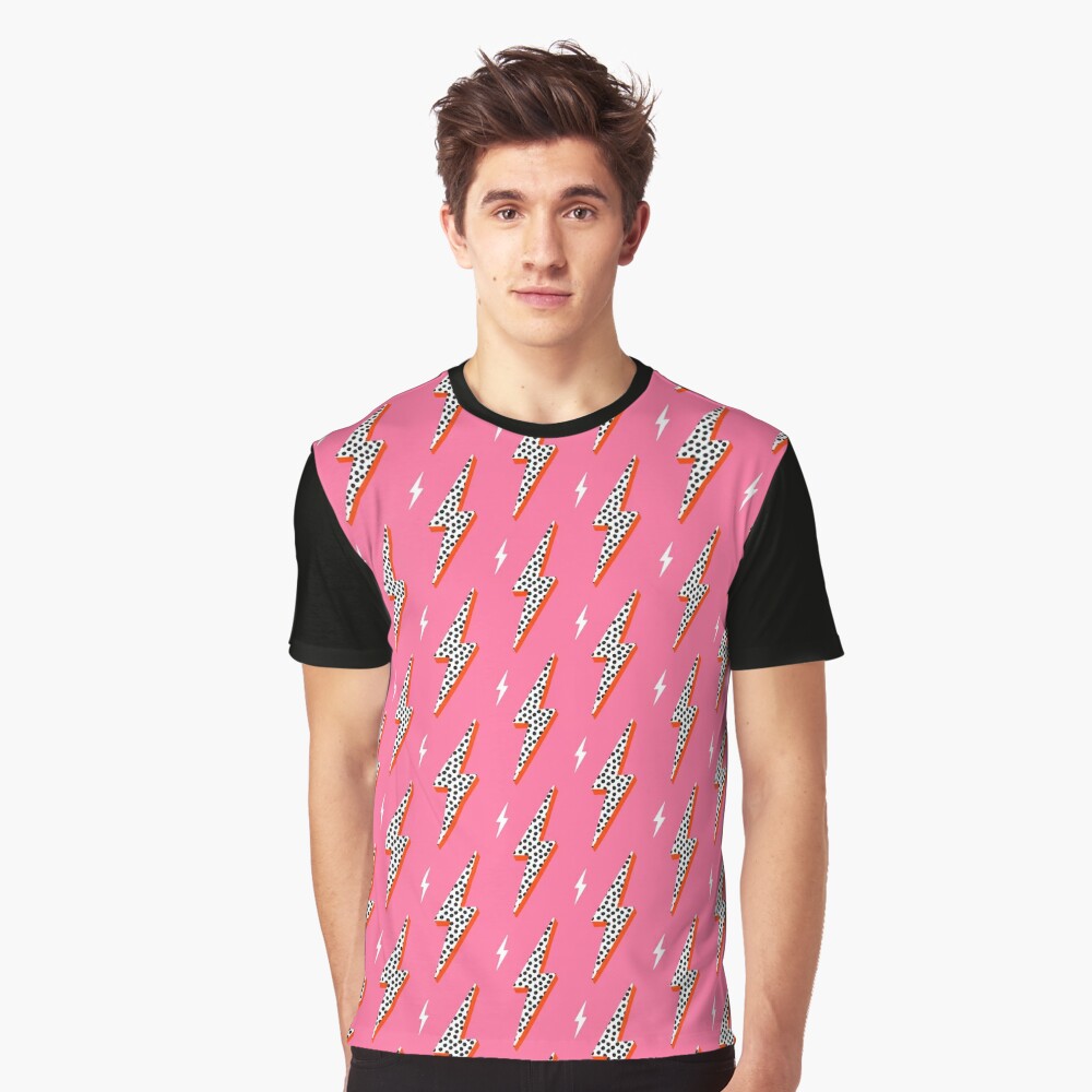 Pink Lightning bolt stanely cup Unisex t-shirt – Abbicreates Studio